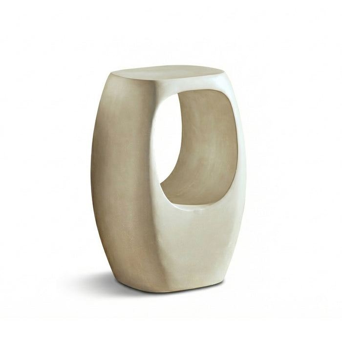 Sohan 32cm Side Table - Sand Concrete - Laura James