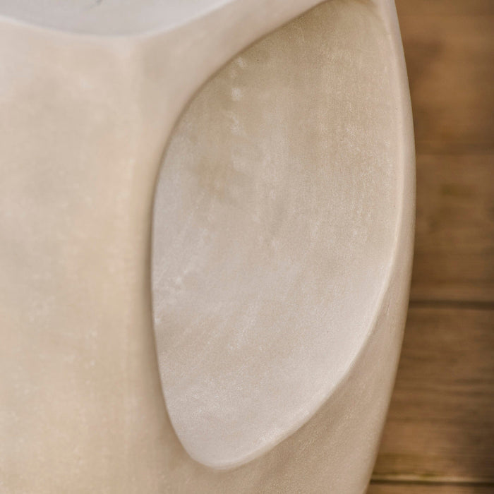 Sohan Concrete Garden Side Table - Sand