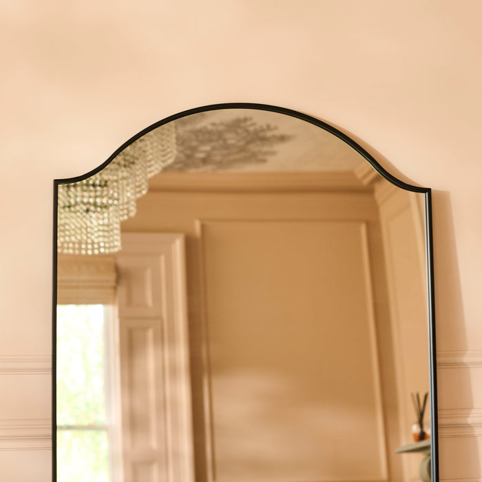 Soho 180x90cm Metal Mirror - Black - Laura James