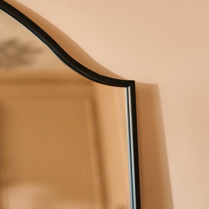 Soho 180x90cm Metal Mirror - Black - Laura James