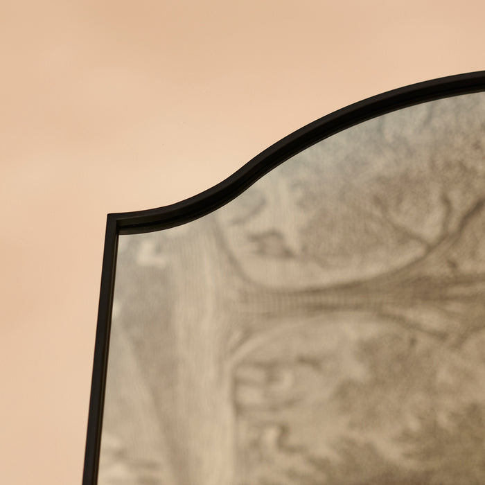 Soho 180x90cm Metal Mirror - Black - Laura James