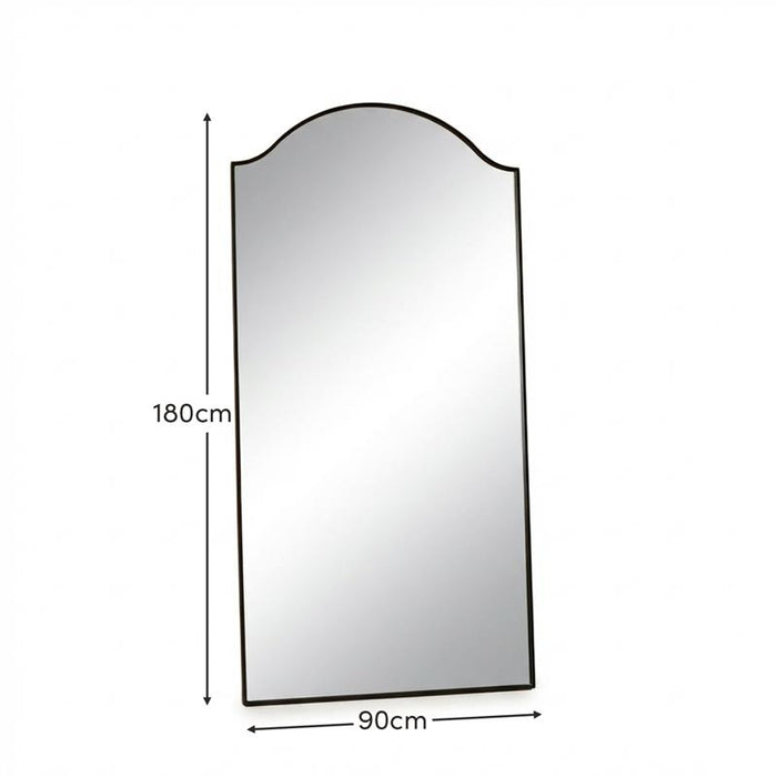 Soho 180x90cm Metal Mirror - Black - Laura James