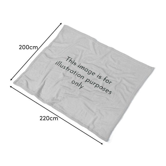 Soldon 200x220cm Cotton Throw - Driftwood - Laura James