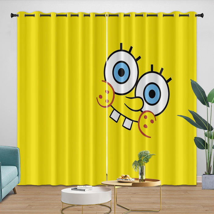 SpongeBob SquarePants Curtains Blackout Kids Room Window Drapes