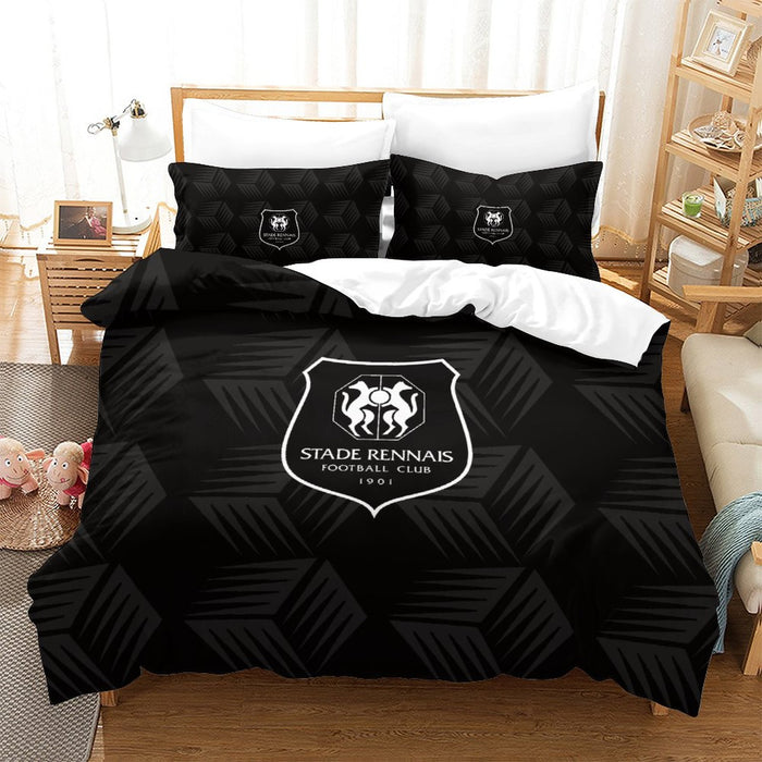 Stade Rennais Football Club Bedding Set Quilt Cover Without Filler