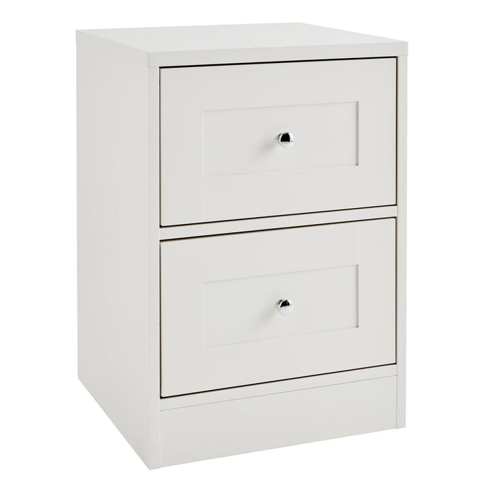 Stevie Shaker Style Bedside White - Laura James