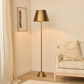 Stowe Gold Metal Floor Lamp - 136cm - Laura James