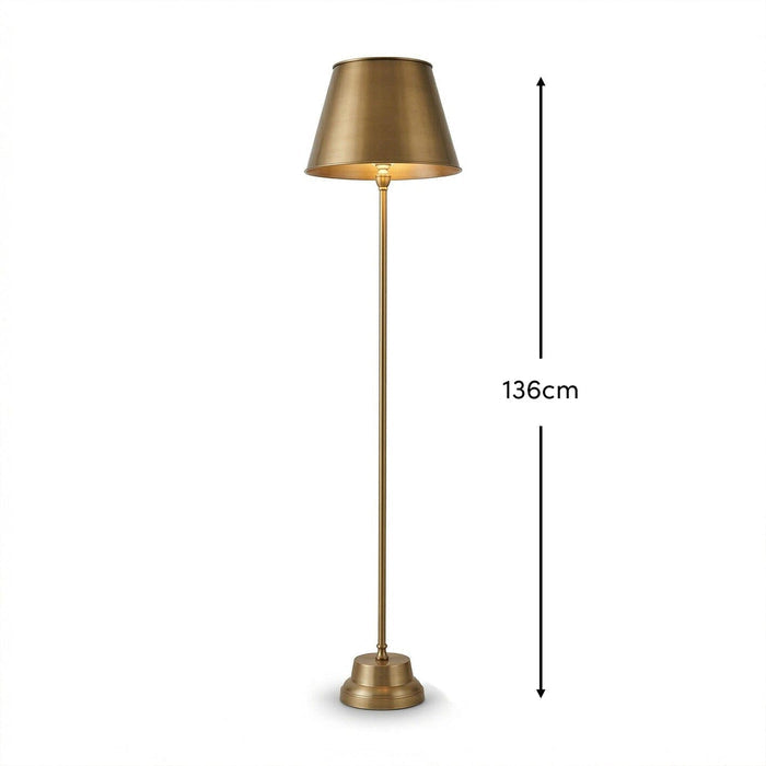 Stowe 136cm Metal Floor Lamp With Shade - Laura James