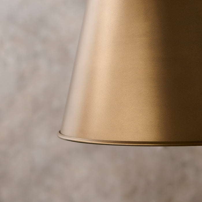 Stowe Metal Pendant Light - Gold - Laura James