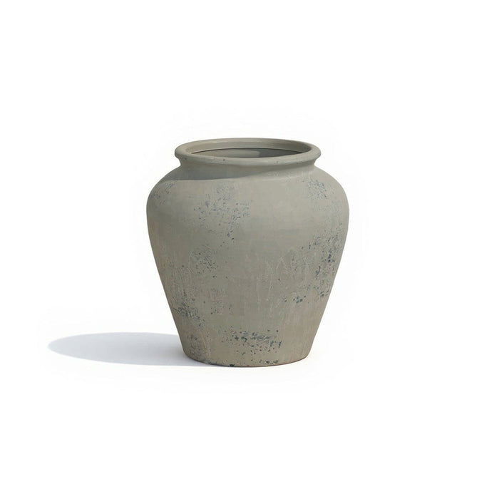 Suma 20cm Terracotta Vase - Off White - Laura James
