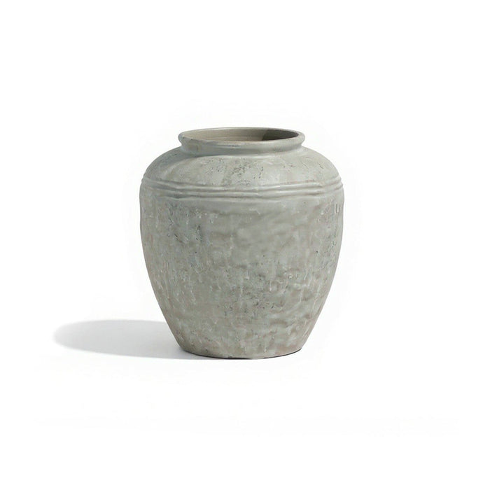Suma 21.5cm Terracotta Vase - Off White - Laura James