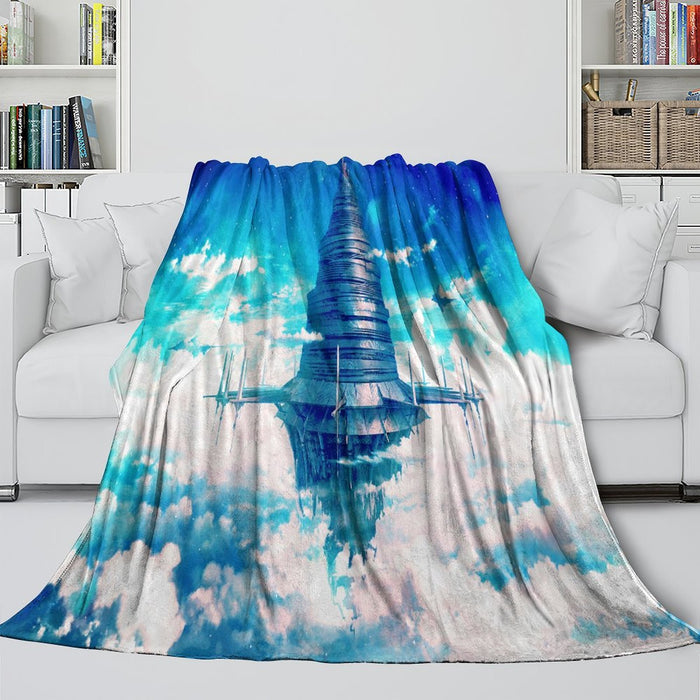 Sword Art Online Blanket Flannel Throw Kids Room Decoration