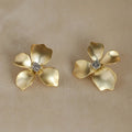 Tabitha Gold Floral Earrings