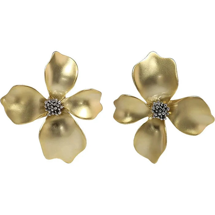 Tabitha Gold Floral Earrings
