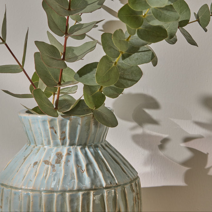 Tariva Ceramic 25cm Vase - Cornflower Blue - Laura James