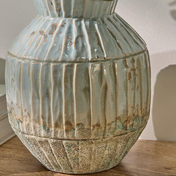 Tariva Ceramic 25cm Vase - Cornflower Blue - Laura James