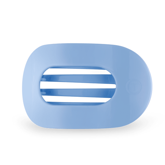Teleties Flat Round Clip -Clear Skies