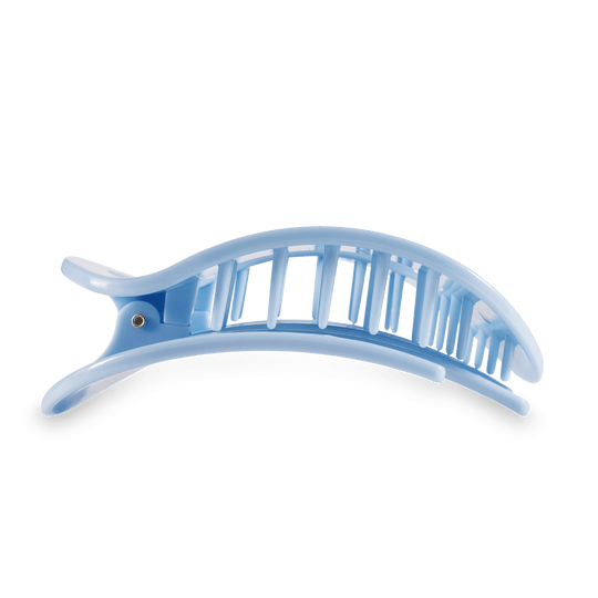 Teleties Flat Round Clip -Clear Skies