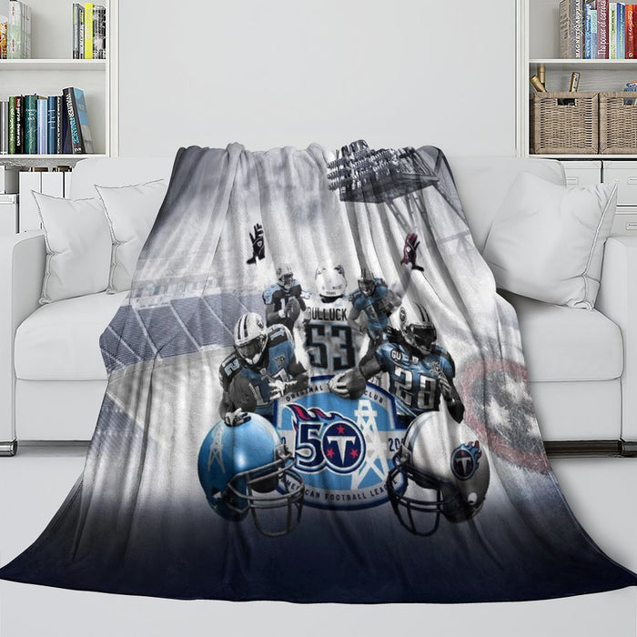 Tennessee Titans Blanket Flannel Fleece Throw Room Decoration
