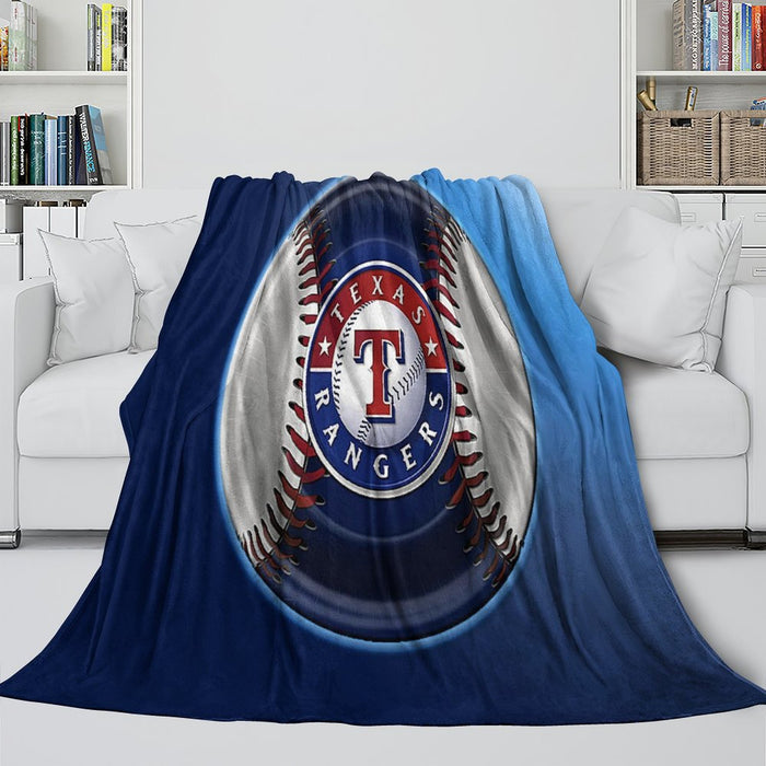 Texas Rangers Blanket Flannel Throw Room Decoration