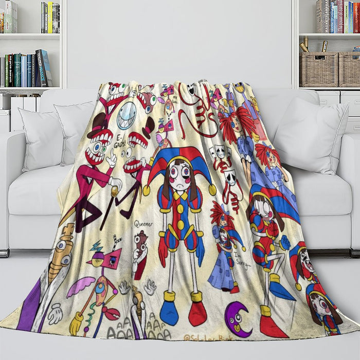 The Amazing Digital Circus Blanket Flannel Fleece Throw Room Decoration