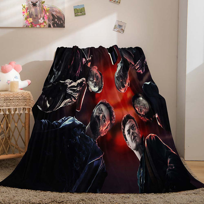 The Boys Blanket Pattern Flannel Throw Room Decoration