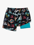 The Neon Dolphins 5.5" (NFL Classic Lined Swim Trunks) - Image 1 - Chubbies Shorts