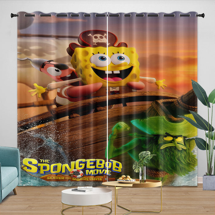 The SpongeBob Movie Search for SquarePants Curtains Blackout Window Drapes