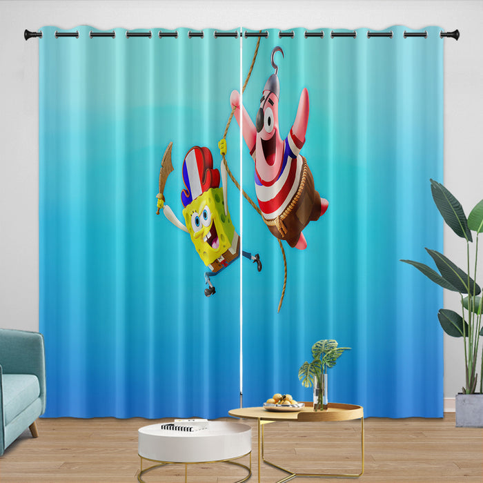 The SpongeBob Movie Search for SquarePants Curtains Blackout Window Drapes