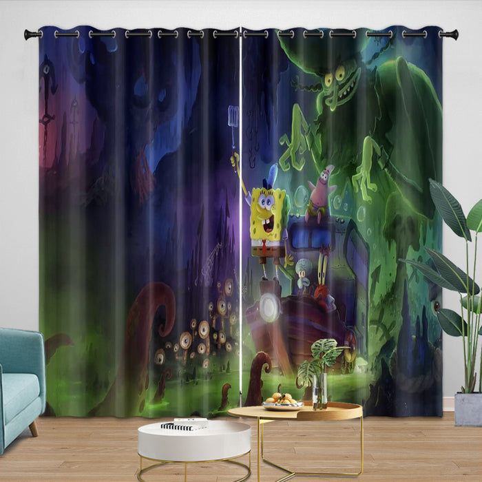The SpongeBob Movie Search for SquarePants Curtains Blackout Window Drapes