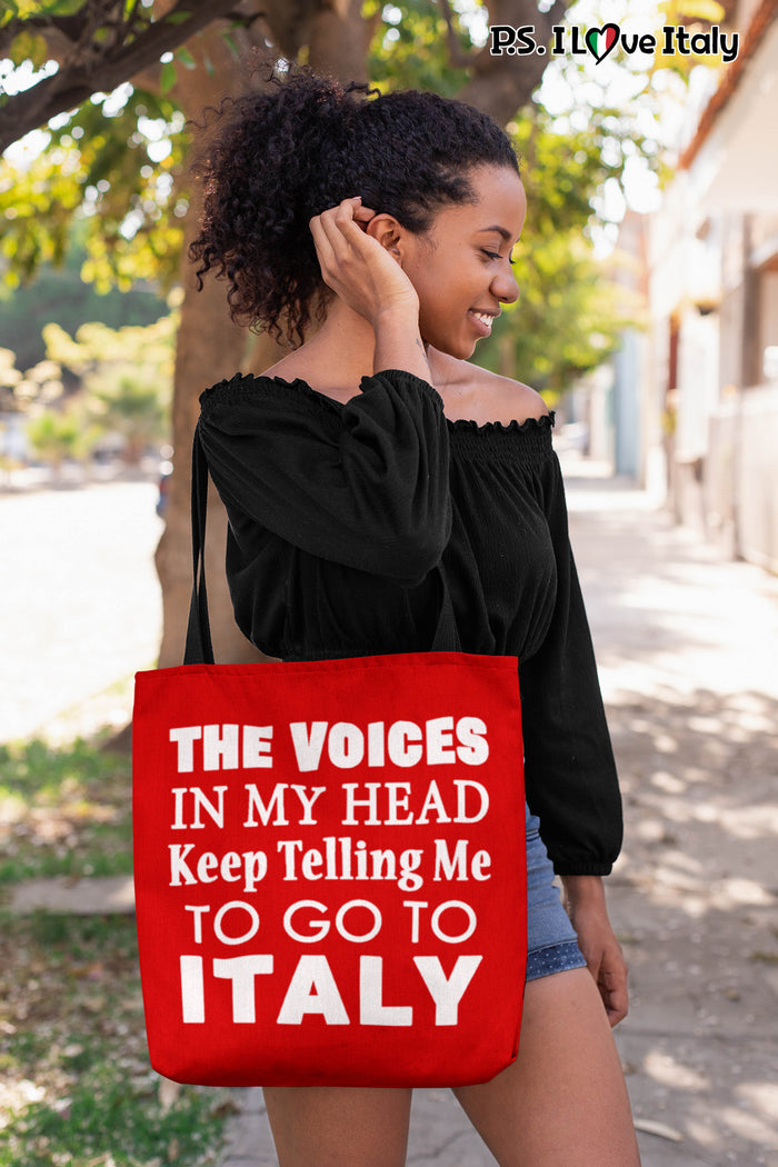 The Voices Tote Bag - Red