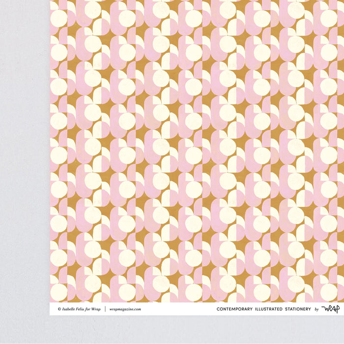 Tiles Gift Wrap | Abstract Art Wrapping Paper at Golden Rule Gallery | Excelsior, MN