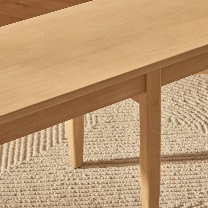 Tilly 150cm Wooden Bench - Whitewash Oak - Laura James