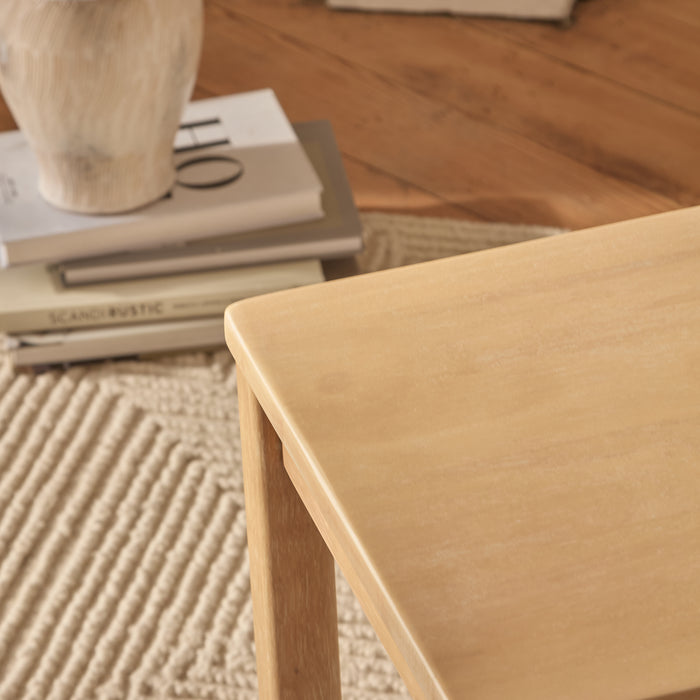 Tilly 150cm Wooden Bench - Whitewash Oak - Laura James