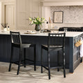 Tilly Bar Stool - Black Oak - Laura James
