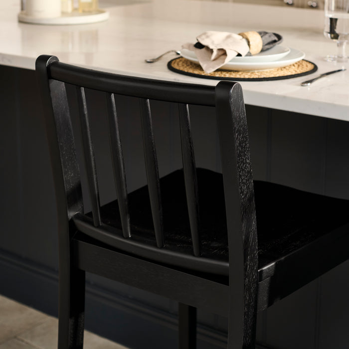 Tilly Bar Stool - Black Oak - Laura James
