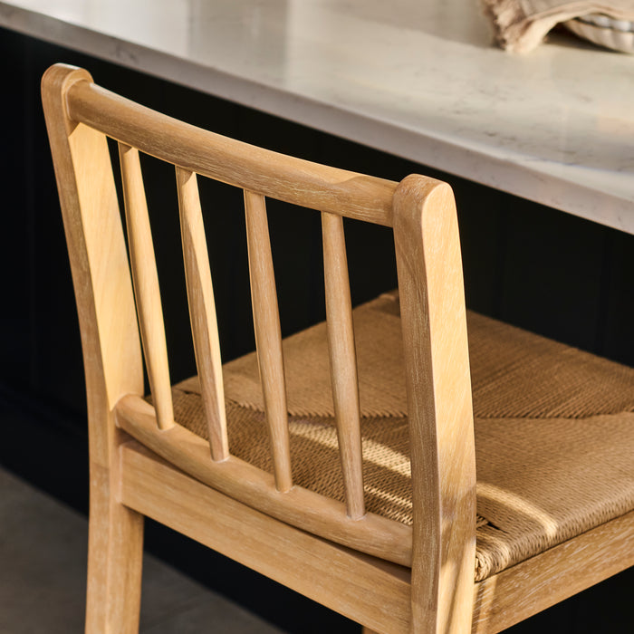 Tilly Bar Stool - Whitewash Oak & Paper Cord - Laura James