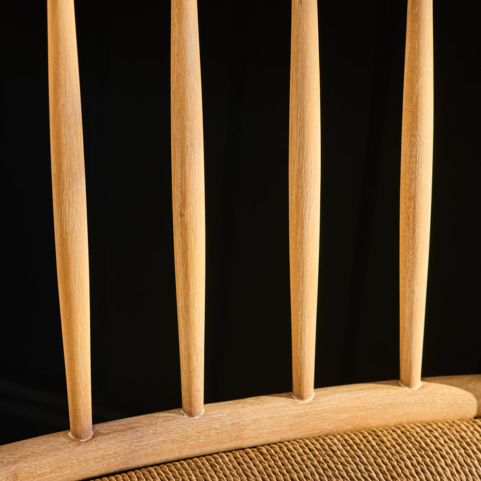 Tilly Bar Stool - Whitewash Oak & Paper Cord - Laura James