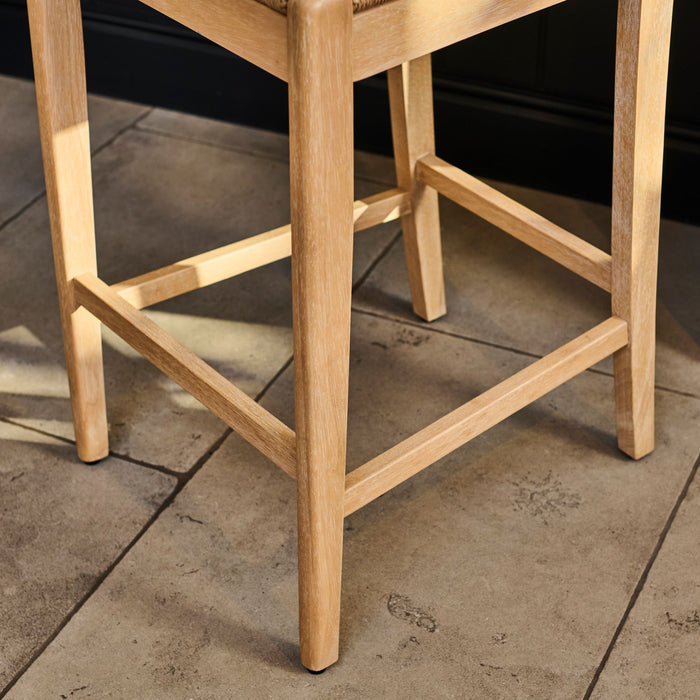Tilly Bar Stool - Whitewash Oak & Paper Cord - Laura James