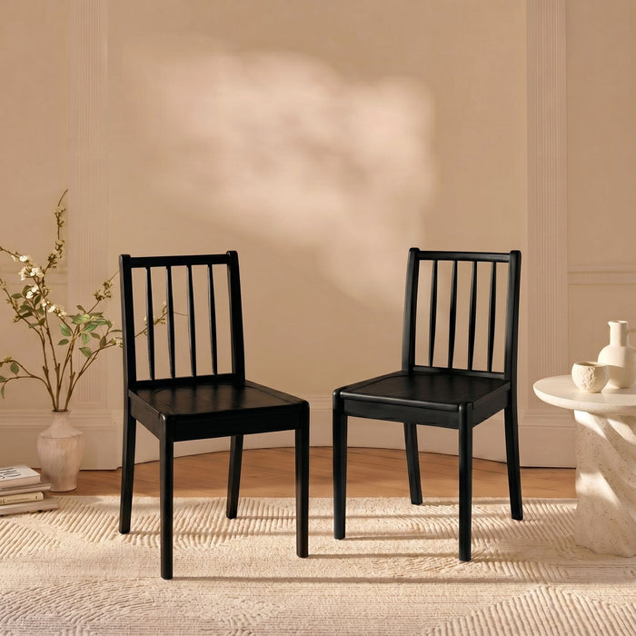 Tilly Black Dining Chairs - Set of 2 - Laura James
