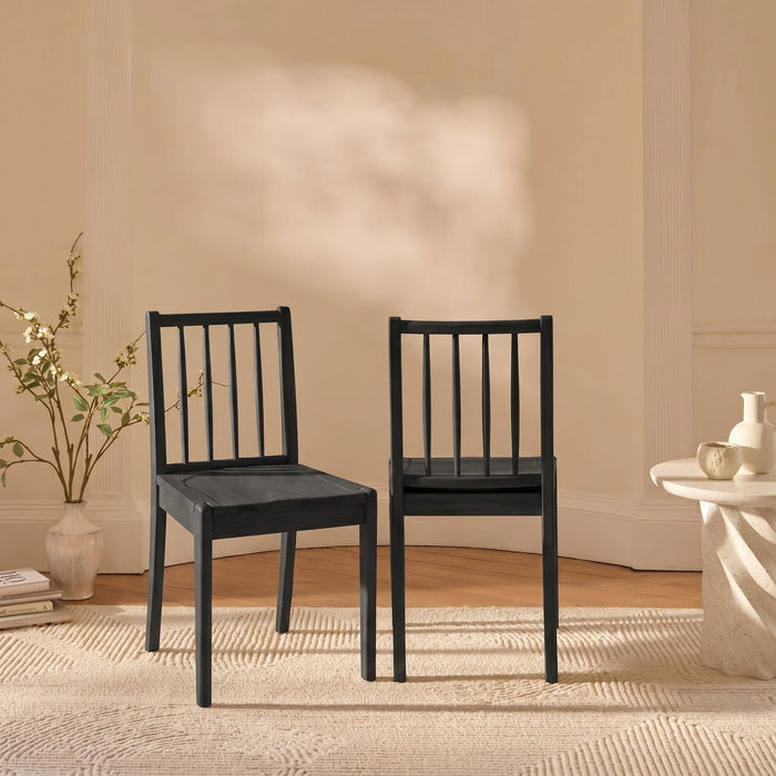Tilly Black Dining Chairs - Set of 2 - Laura James