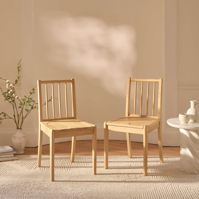 Tilly Pale Oak Dining Chairs - Set of 2 - Laura James