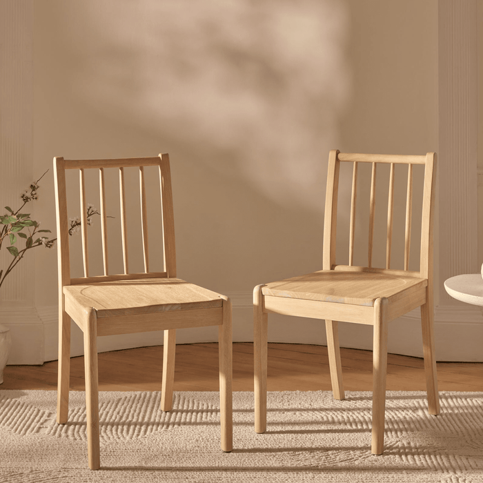 Tilly Whitewash Dining Chairs - Set of 2