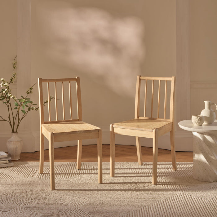 Tilly Whitewash Dining Chairs - Set of 2 - Laura James