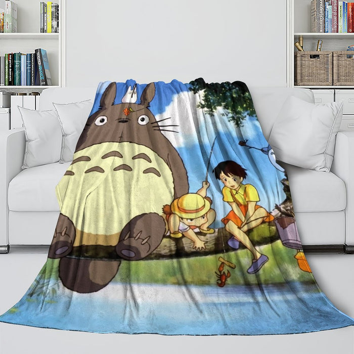Tonari no Totoro Blanket Flannel Throw Room Decoration