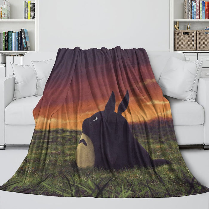 Tonari no Totoro Blanket Flannel Throw Room Decoration