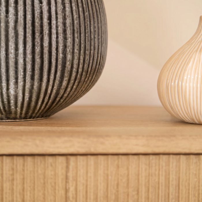 Tongham 31cm Ceramic Lamp Base - Dark Grey - Laura James