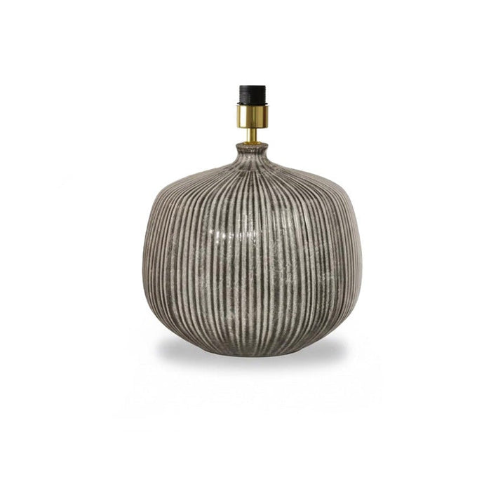 Tongham 31cm Ceramic Lamp Base - Dark Grey - Laura James