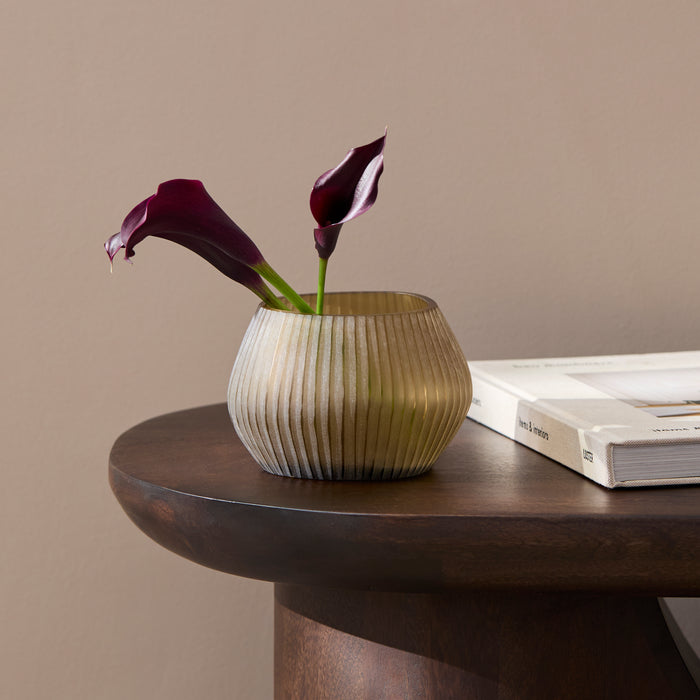 Torcello 20cm Glass Vase - Driftwood - Laura James