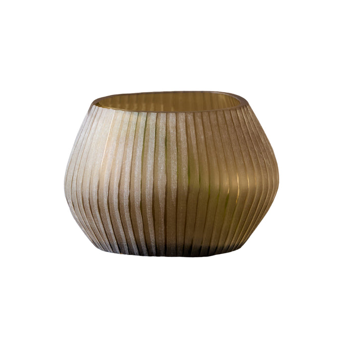 Torcello 20cm Glass Vase - Driftwood - Laura James